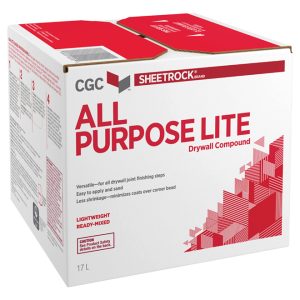 CGC Sheetrock Brand All-Purpose Lite Drywall Compound - 17 L - White