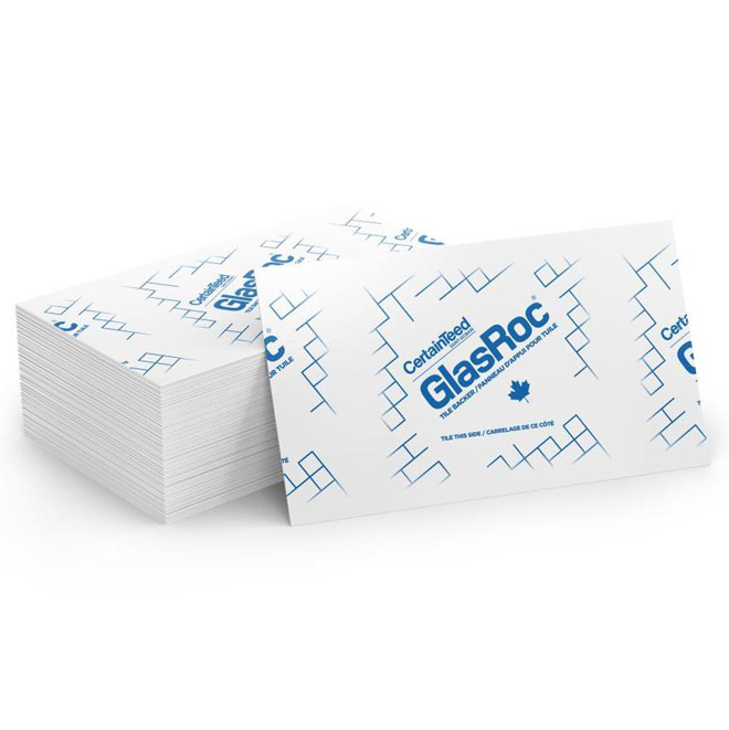 GlasRoc Tilebacker Water-Resistant Gypsum Drywall for Tile